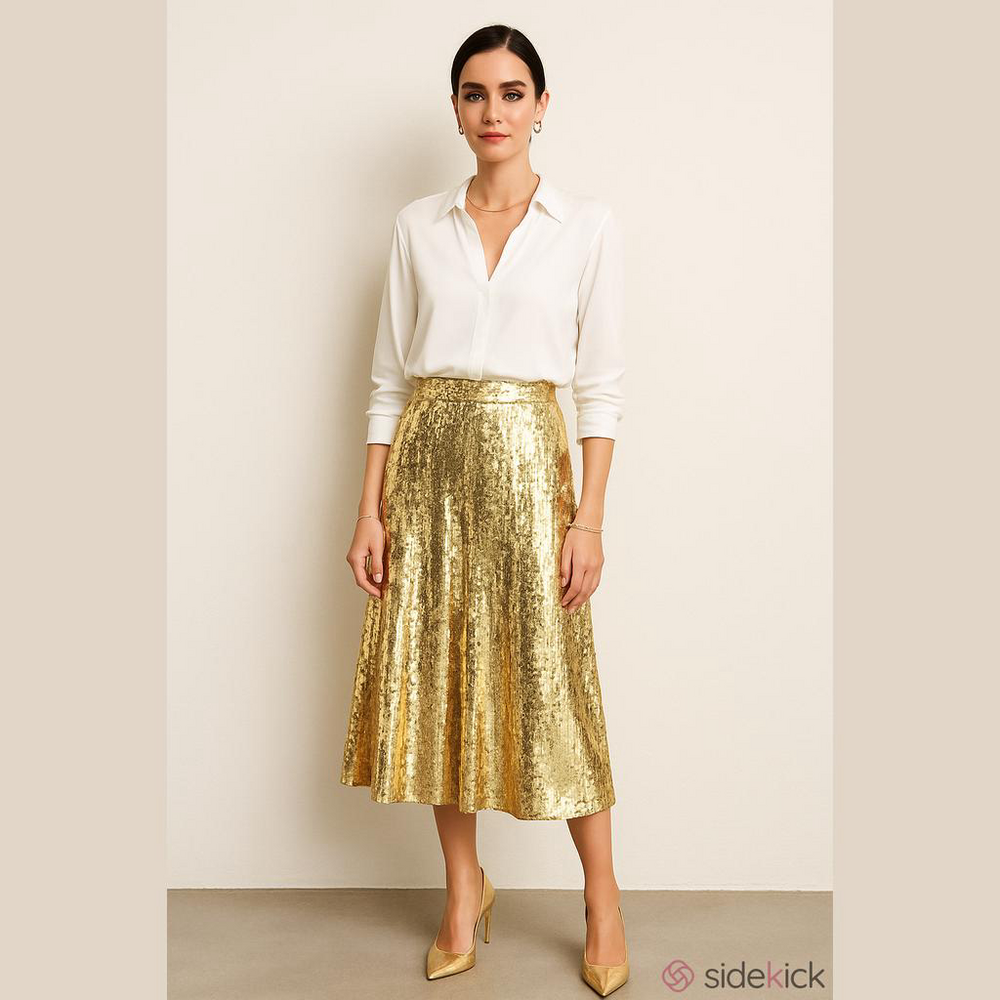 J. Crew Collection Sequin Slip Skirt size 2